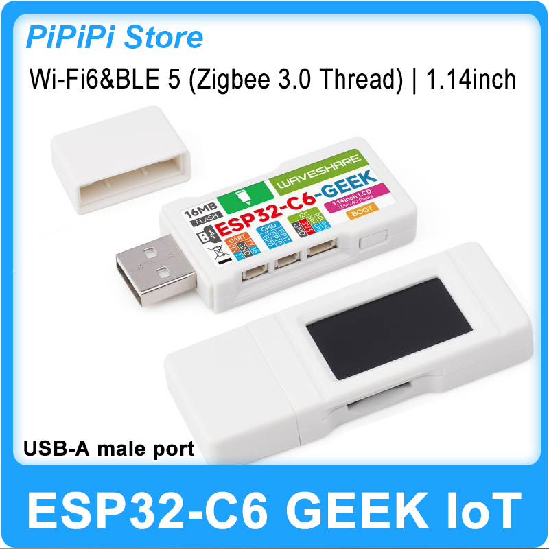 Diy With Electronics - ESP32-C6 GEEK บอร์ดพัฒนา 1.14 นิ้วหน้าจอ LCD