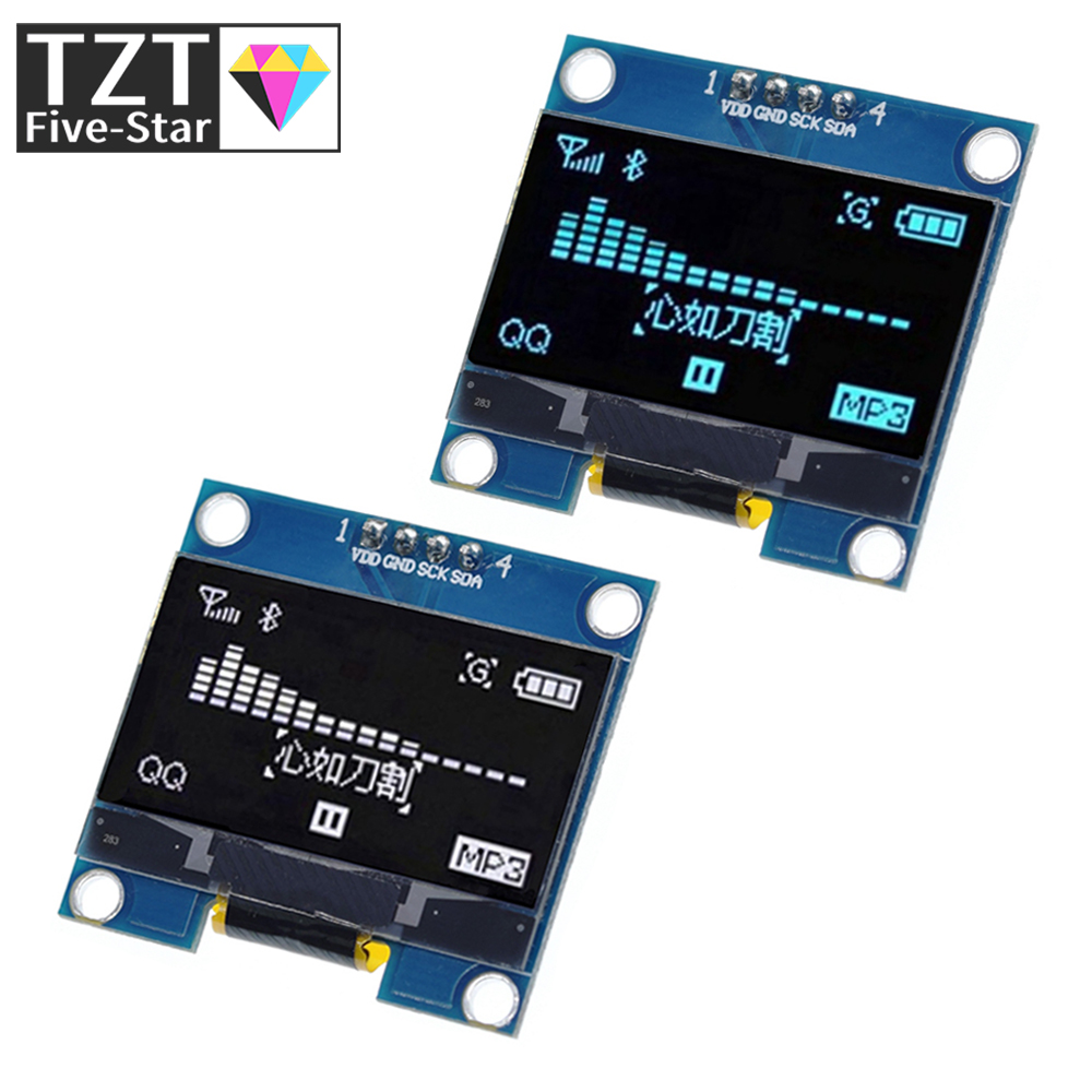 I2C Lcd Display - 4PIN 1.3 OLED โมดูลสีขาว/สีฟ้า 128X64 1.3