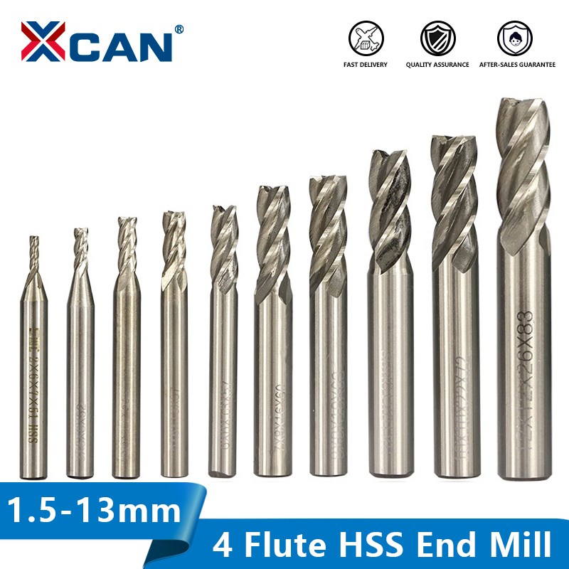 Diy Cnc Router Electronics - XCAN HSS Milling CUTTER 4 ขลุ่ยขลุ่ย