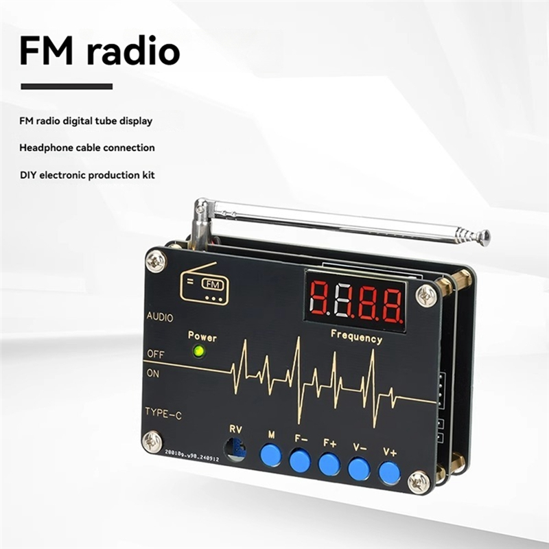 Diy Electronics Youtube - A73E-RDA5807M วิทยุ FM DIY ชุด 87-108