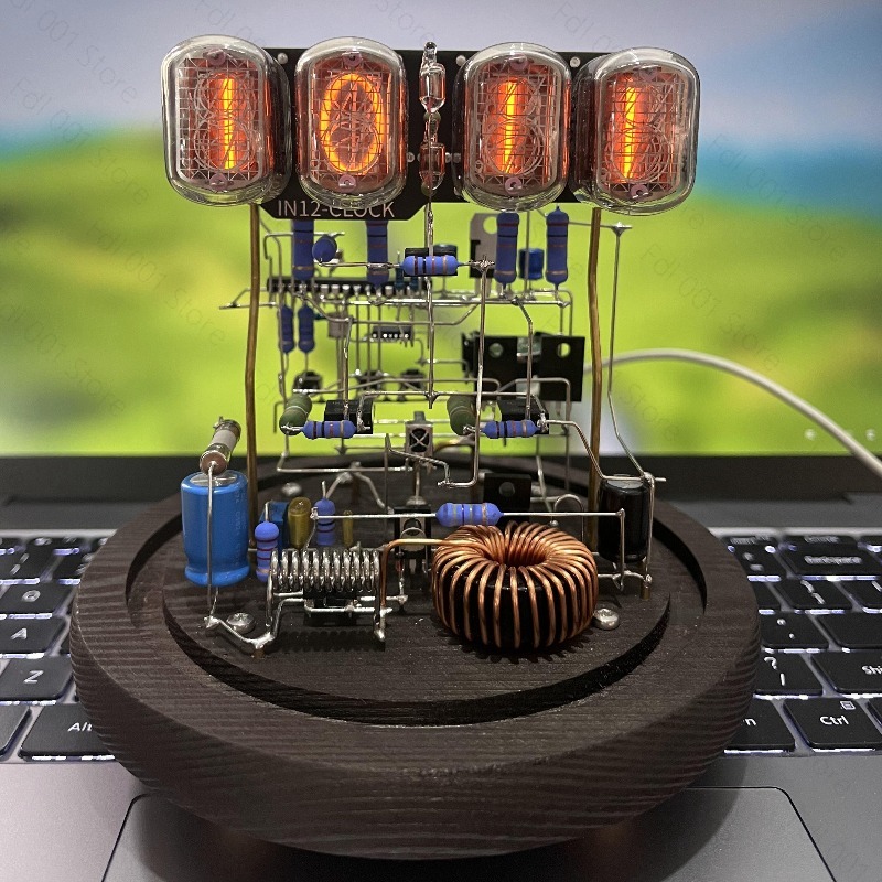 Hobby Diy Electronics Kit - ชุด DIY นาฬิกานิกซี่ทิวบ์แบบบัดกรีด้วยมือ นาฬิกาอิเล็กทรอนิกส์แบบย้อนยุคสำหรับตั้งโต๊ะ เหมาะสำหรับเป็นของขวัญสำหรับผู้ที่ชื่นชอบงานประดิษฐ์