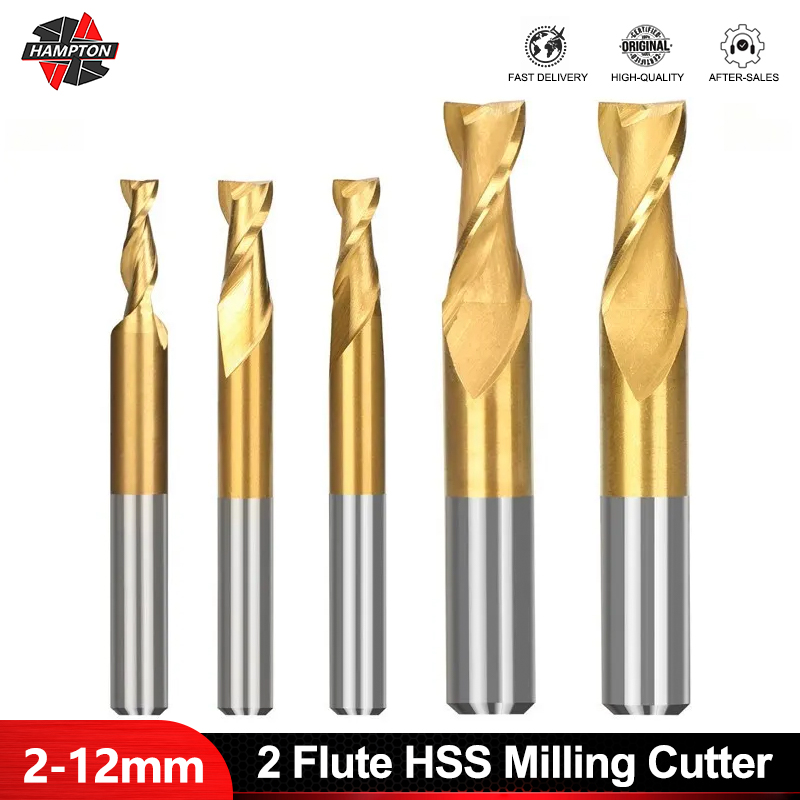 Diy Cnc Router Electronics - HAMPTON 2 ขลุ่ย HSS Milling CUTTER