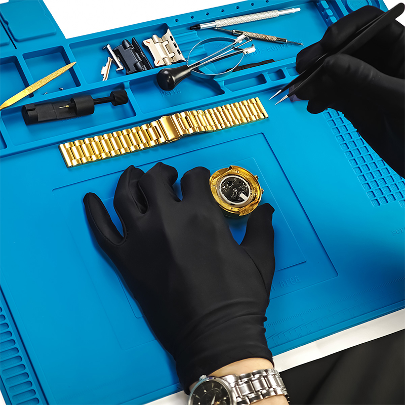 Diy Electronics Workbench - แผ่นซิลิโคนสำหรับซ่อมอุปกรณ์ดิจิทัล แผ่นรองซ่อมโทรศัพท์มือถือ แผ่นกันความร้อนสำหรับซ่อมนาฬิกา