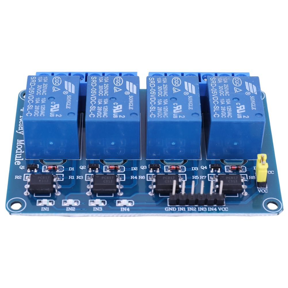 5V 12V 4 ช่องรีเลย์บอร์ดพร้อมร - Relay Module 5V บทวิจารณ์และราคา