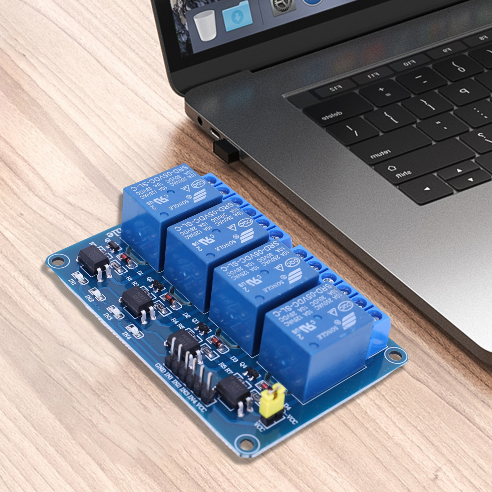 5V 12V 4 ช่องรีเลย์บอร์ดพร้อมร - Relay Module 5V บทวิจารณ์และราคา