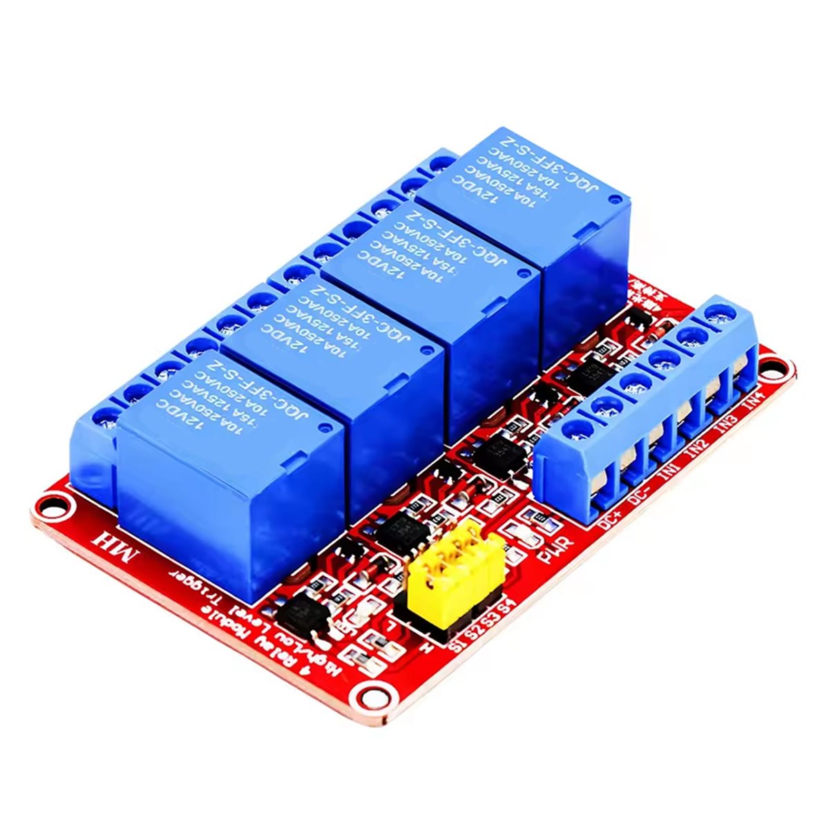 A49T โมดูลรีเลย์ 4 ช่อง 5V 12V - Relay Module 5V บทวิจารณ์และราคา