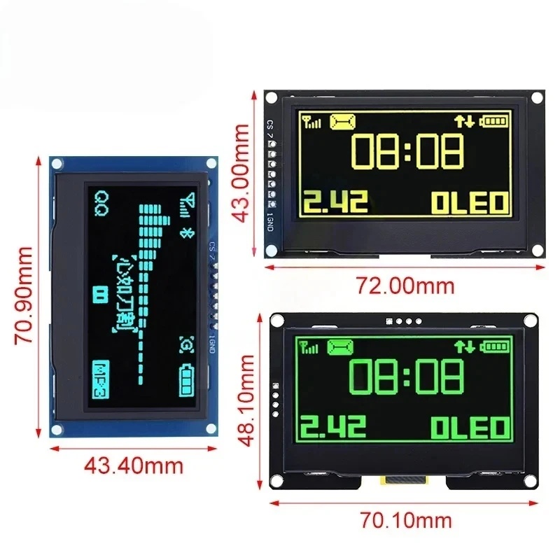 โมดูลจอแสดงผล OLED ขนาด 2.42 น - I2C Lcd Display บทวิจารณ์และราคา