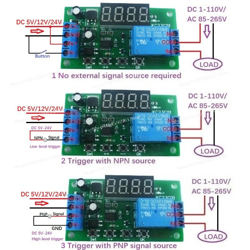 สวิตช์นับพัลส์แบบมัลติฟังก์ชั่ - Relay Module 5V บทวิจารณ์และราคา