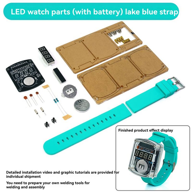 ชุดอุปกรณ์นาฬิกา LED DIY 2 ชิ้ - Diy Electronics Youtube บทวิจารณ์และราคา