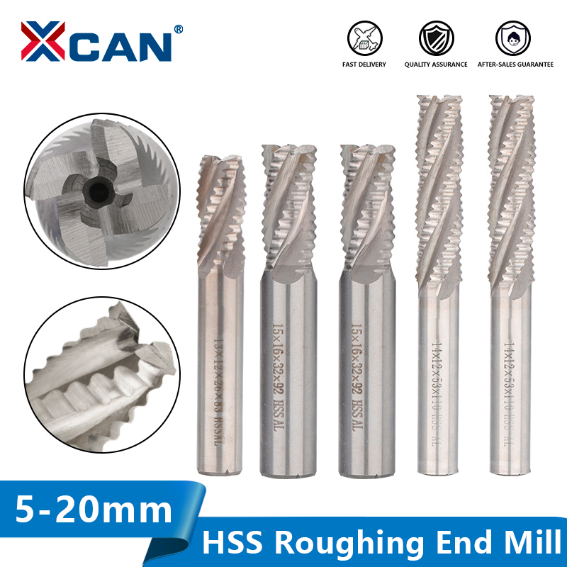 XCAN End Mill HSS เครื่องตัด4ข - Diy Cnc Router Electronics บทวิจารณ์และราคา