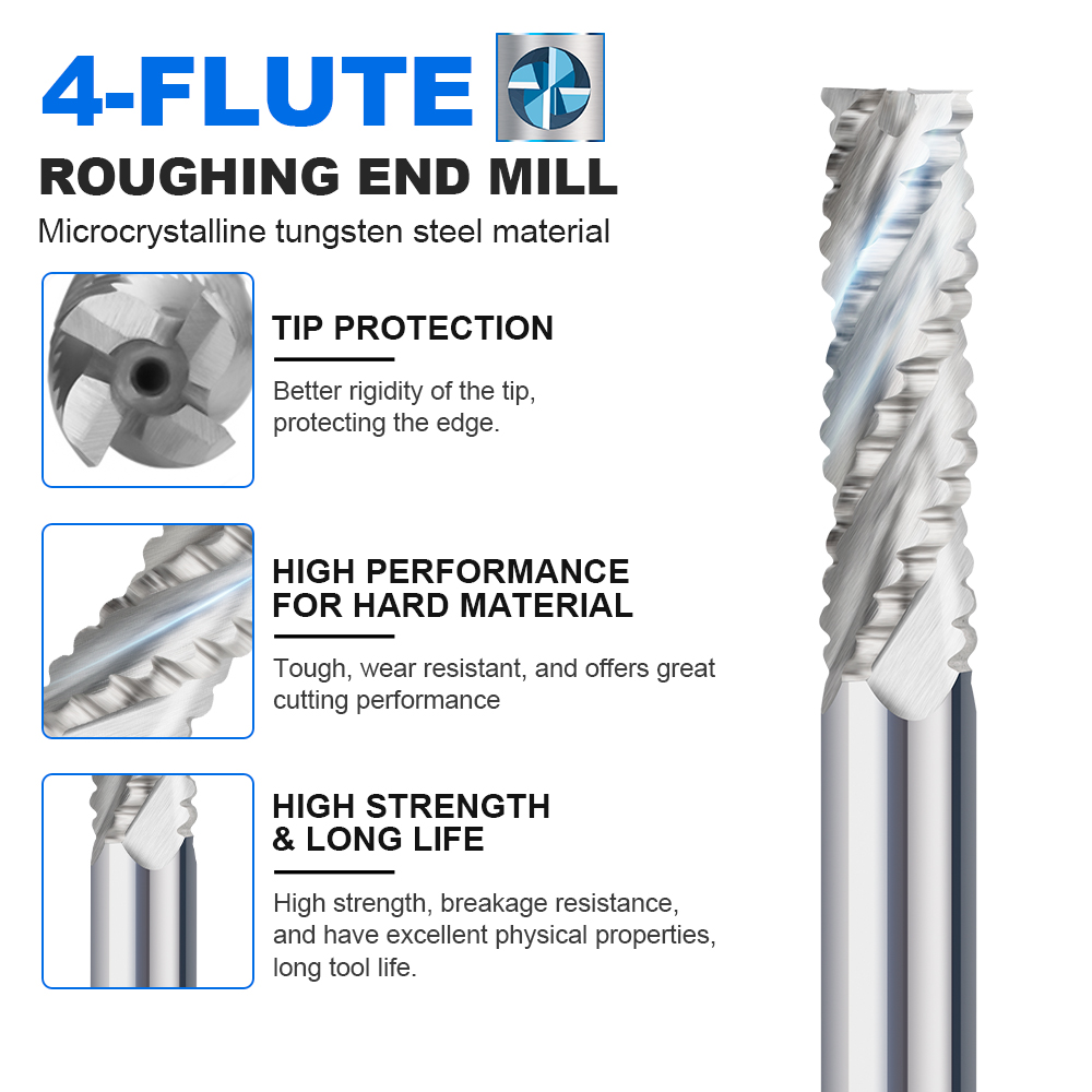 XCAN End Mill HSS เครื่องตัด4ข - Diy Cnc Router Electronics บทวิจารณ์และราคา