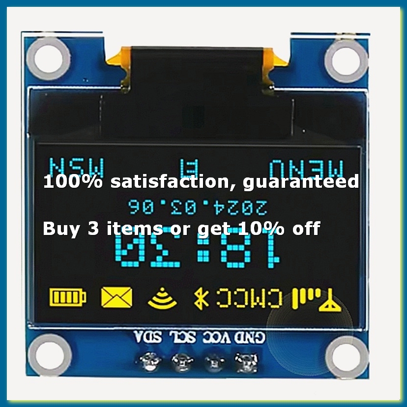 0.96 นิ้ว OLED จอแสดงผลโมดูล I - I2C Lcd Display บทวิจารณ์และราคา