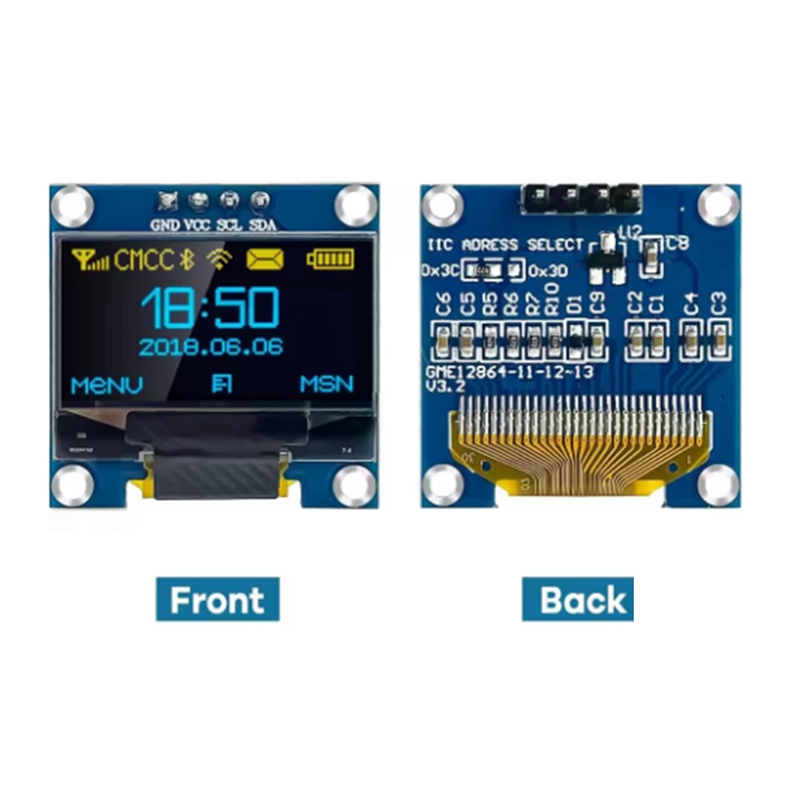 0.96 นิ้ว OLED จอแสดงผลโมดูล I - I2C Lcd Display บทวิจารณ์และราคา