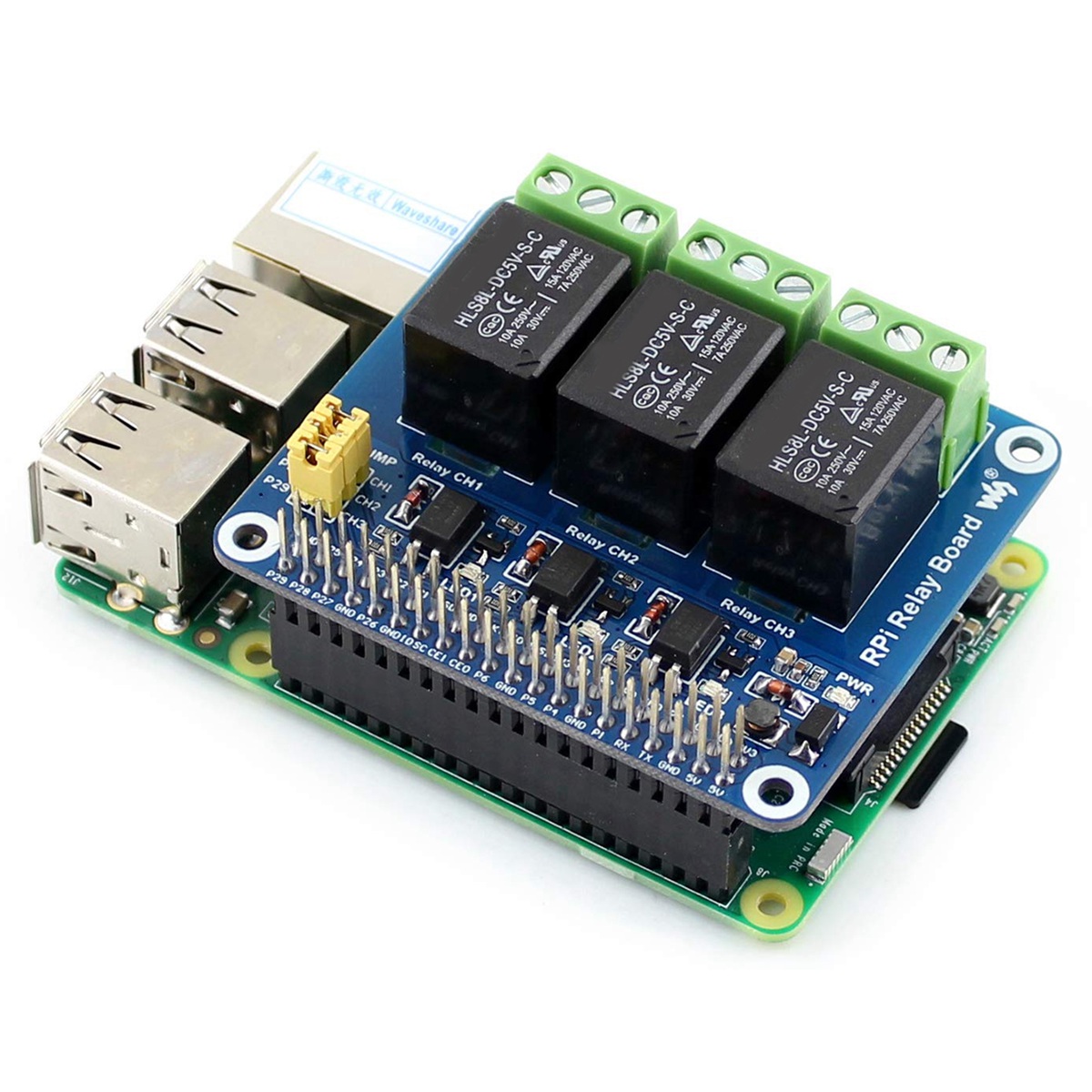 Waveshare 5V 3-Channel Relay M - Relay Module 5V บทวิจารณ์และราคา