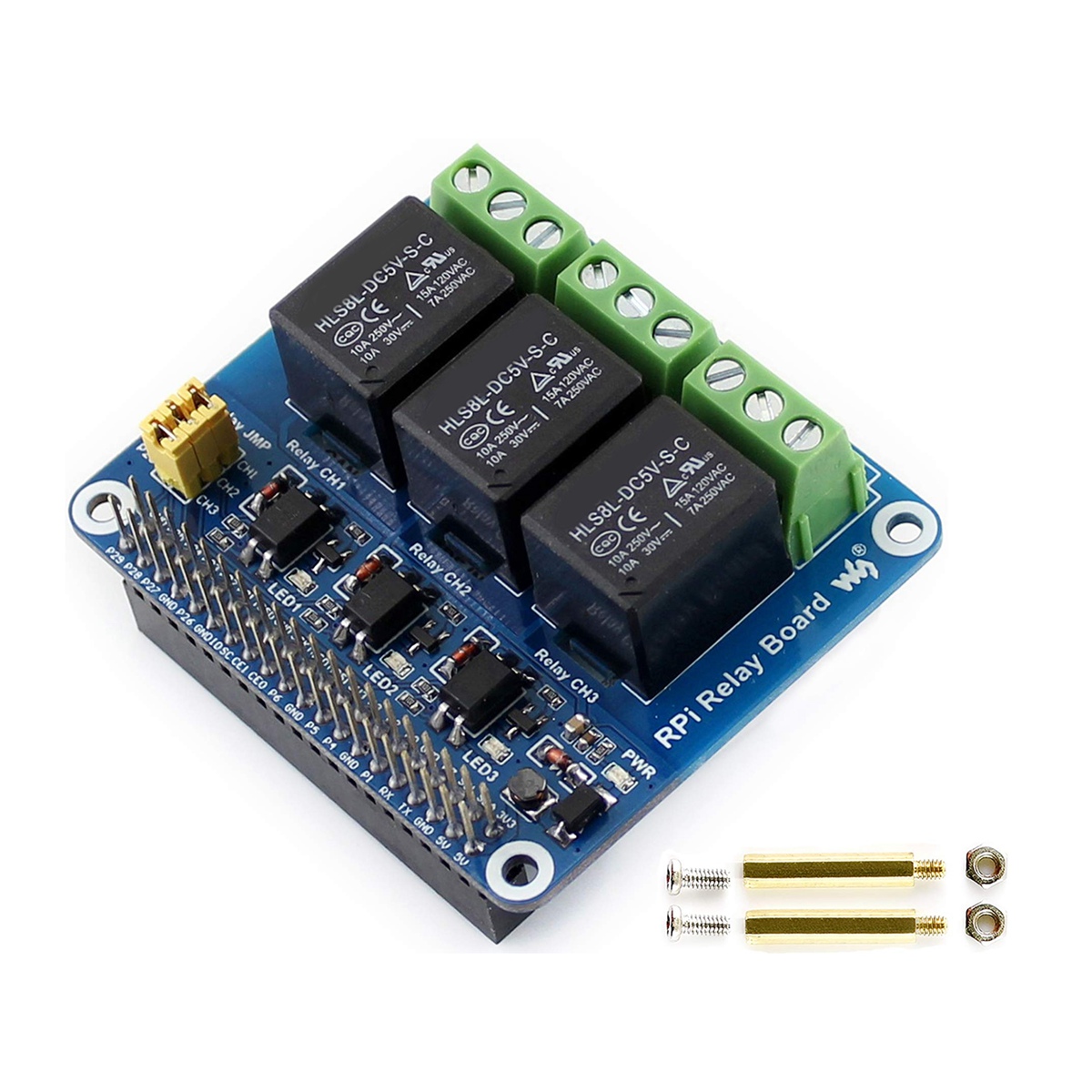Waveshare 5V 3-Channel Relay M - Relay Module 5V บทวิจารณ์และราคา