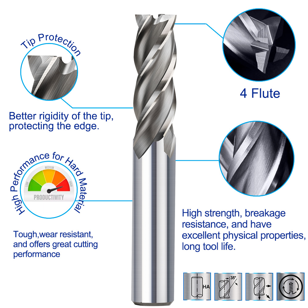 XCAN HSS Milling CUTTER 4 ขลุ่ - Diy Cnc Router Electronics บทวิจารณ์และราคา