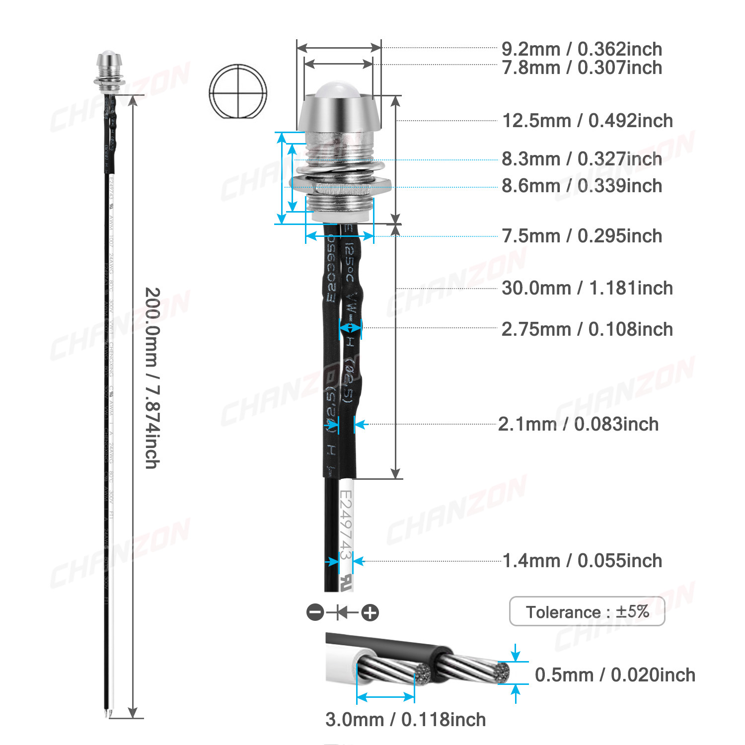 5mm Prewired LED ชุด 12V Diffu - Hobby Diy Electronics Kit บทวิจารณ์และราคา