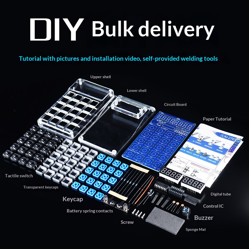 ชุดผลิตเครื่องคิดเลข, ชิ้นส่วน - Diy Electronics Youtube บทวิจารณ์และราคา