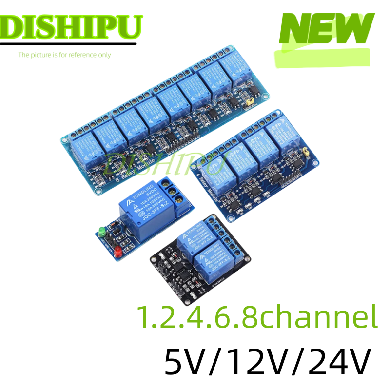 โมดูลรีเลย์ DC 5V 12V 24V 1 2  - Relay Module 5V บทวิจารณ์และราคา