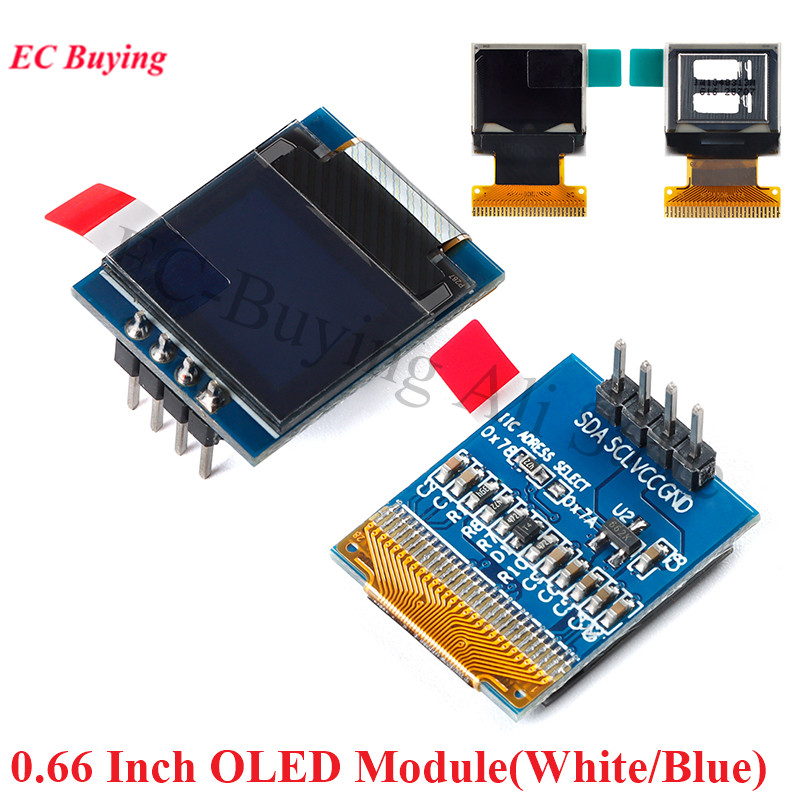 0.66 นิ้ว OLED จอแสดงผล LCD โม - I2C Lcd Display บทวิจารณ์และราคา