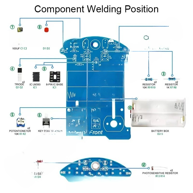 ชุดฝึกหัดบัดกรี ชุดเรียนรู้อุป - Diy Electronics Projects For Beginners บทวิจารณ์และราคา