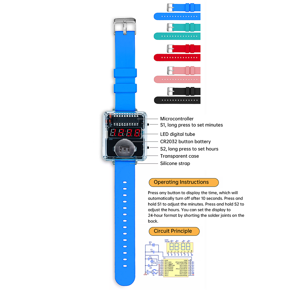 DIY นาฬิกาอิเล็กทรอนิกส์ชุด 0. - Diy Electronics Youtube บทวิจารณ์และราคา